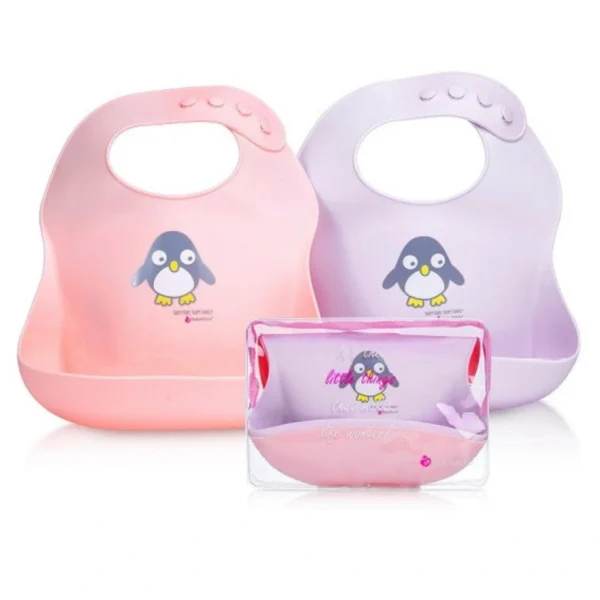 NatureBond Waterproof Silicone Baby Bib for Feeding Babies and Toddlers